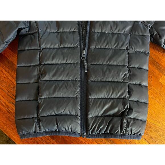 Eddie Bauer CirrusLite Down Hooded Packable Jacket Coat Navy Blue Toddler Kid 4T - Picture 2 of 5